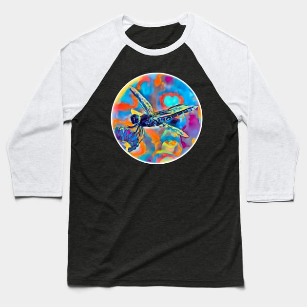 dragonfly Baseball T-Shirt by UMF - Fwo Faces Frog